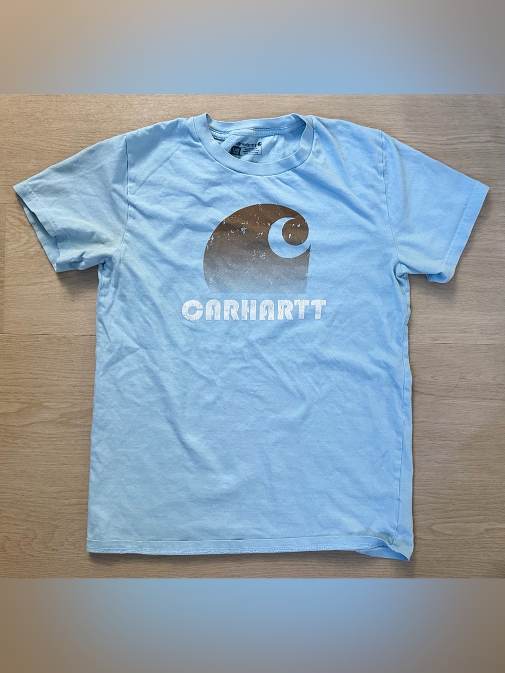 Women’s Carhartt Light Blue Graphic Logo Tee